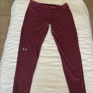 Under Armour Burgundy Active Leggings
